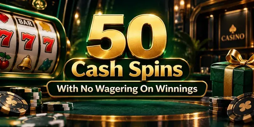 50 Cash Spins With No Wagering On Winnings