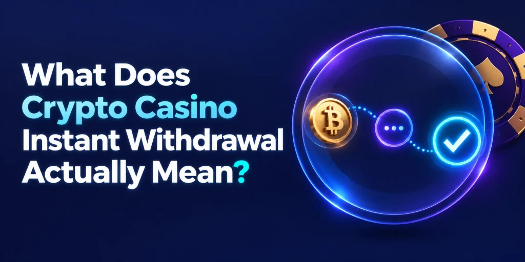 What Does Crypto Casino Instant Withdrawal Actually Mean